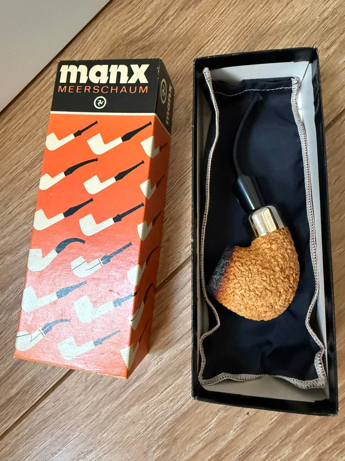 Manx meerschuim pijp - rokersartikelen, Verzamelen, Ophalen of Verzenden, Zo goed als nieuw, (Water)pijp