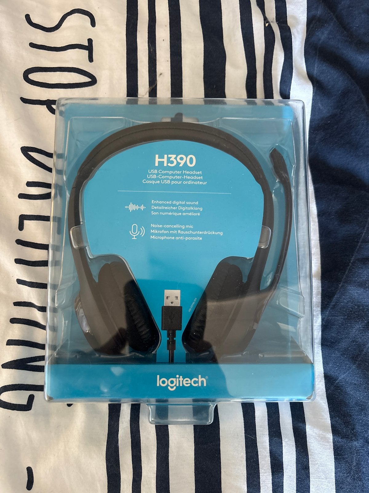 Logitech H390 USB Computer Headset - Nieuw in verpakking, Mute-functie, Nieuw, Ophalen of Verzenden, Over-ear