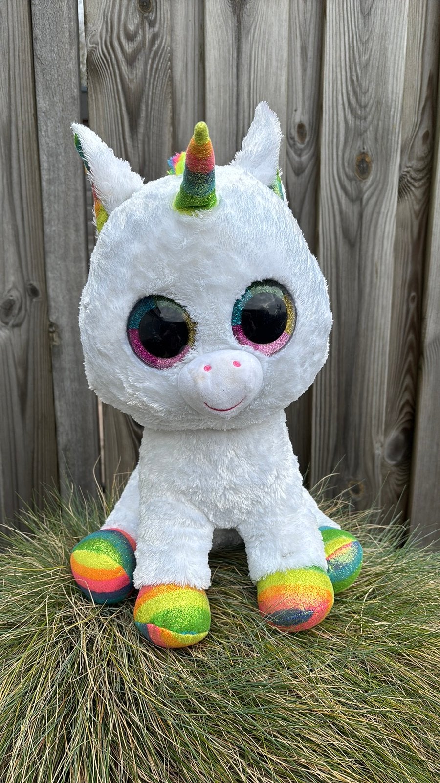 Ty unicorn plus minus 55 cm groot, Verzenden, Zo goed als nieuw, Overige typen