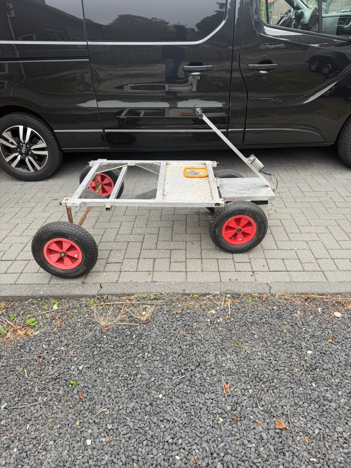 Te koop elektrische transport kar 24volt, Ophalen of Verzenden, Zo goed als nieuw, Overige typen