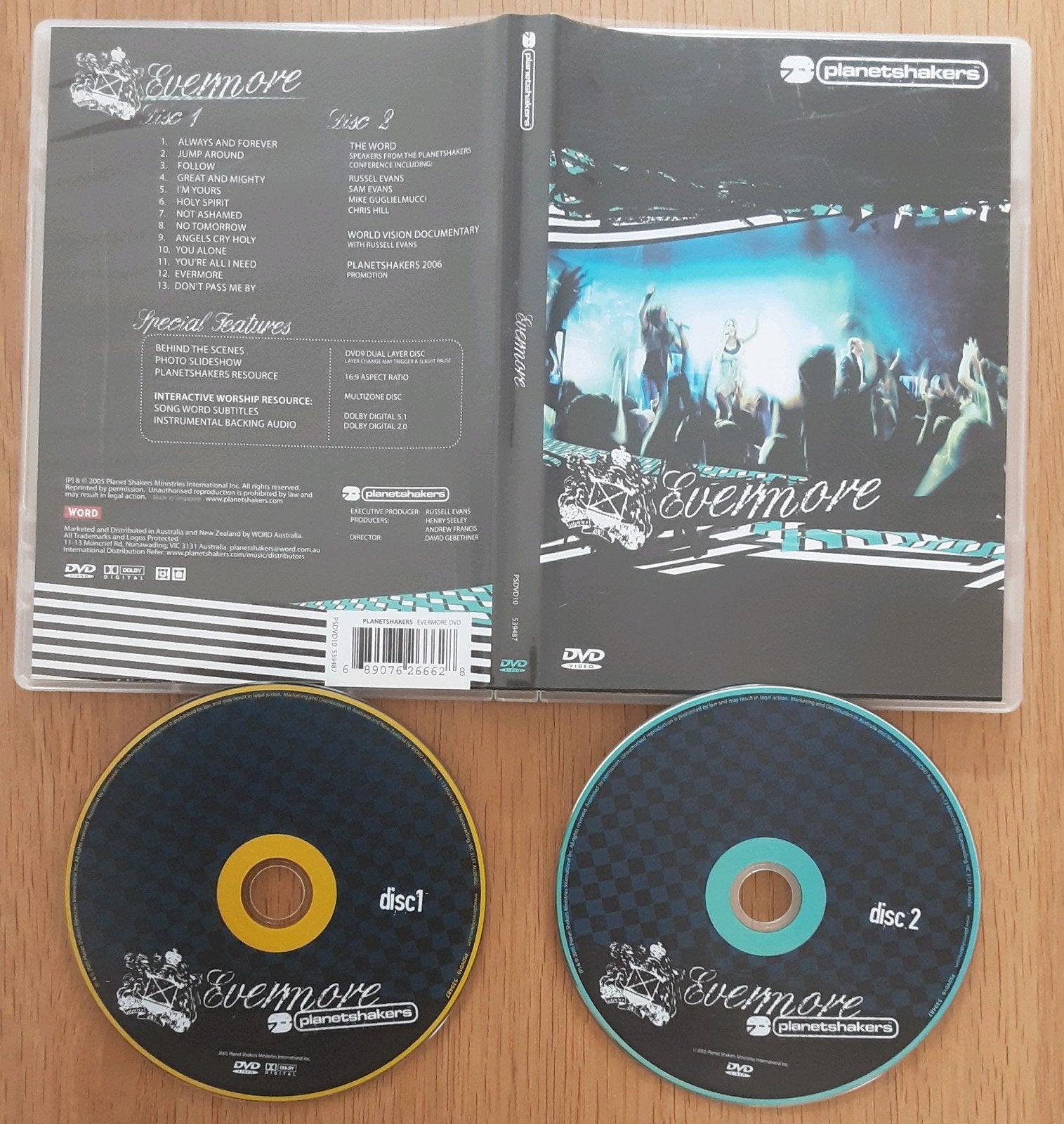 Evermore - Planetshakers 2 DVD Live concert & extra's, Ophalen of Verzenden