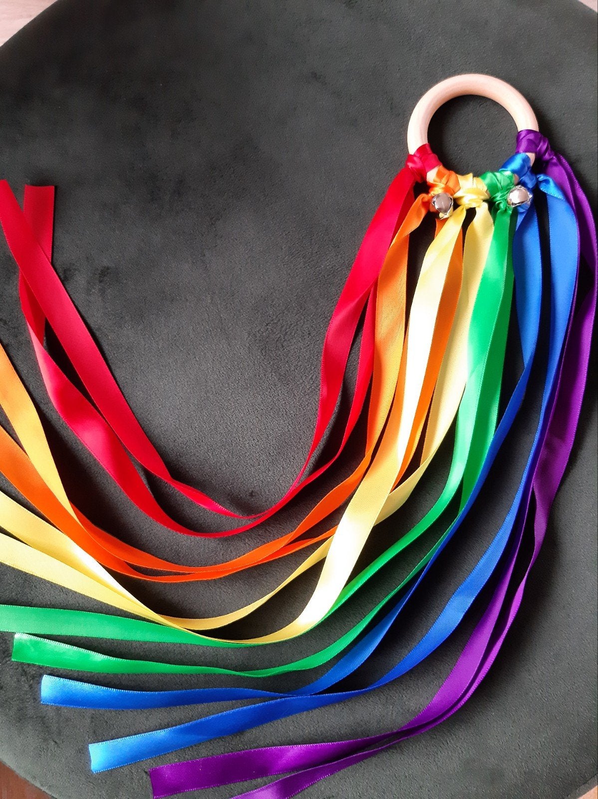 Dansring regenboog met belletjes, Happyloops@outlook.com, Nieuw, Ophalen of Verzenden, Happyloops