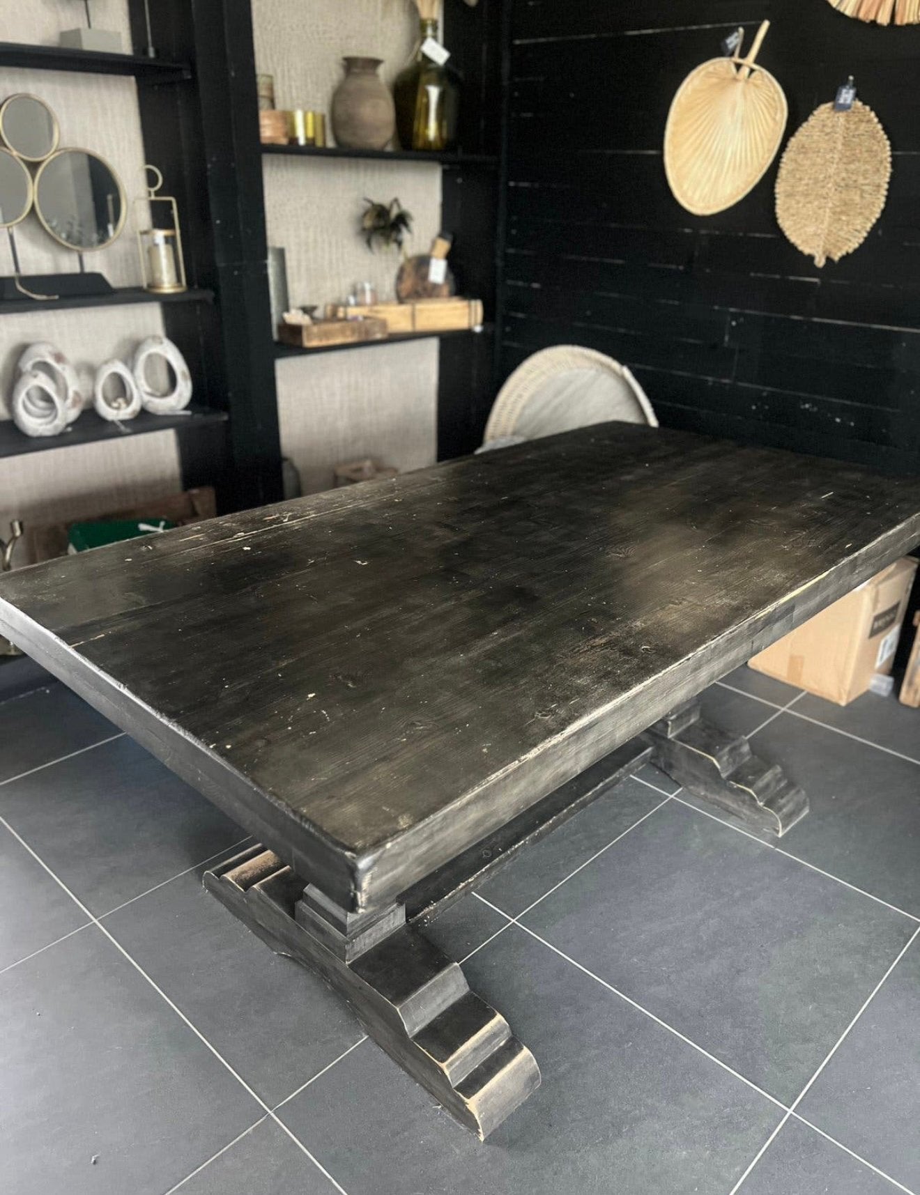 Klooster tafel, Ophalen, Gebruikt, 50 tot 100 cm, 150 tot 200 cm