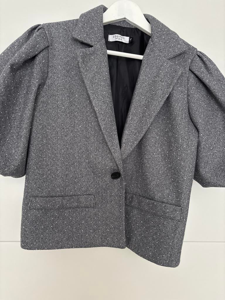 Costes Studio Blazer met Pofmouwen en Glitters - Maat XS, Kleding | Dames, Ophalen of Verzenden, Zo goed als nieuw, Maat 34 (XS) of kleiner