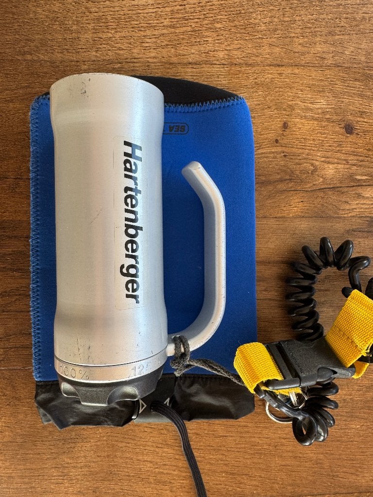 Hartenberger duiklamp, Watersport en Boten, Duiken, Ophalen of Verzenden, Gebruikt, Duiklamp