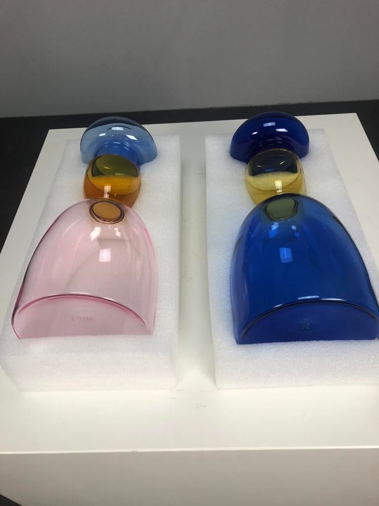 SALE Boon design glazen karaf Puik 60,- kleurrijk influencer, Verzamelen, Ophalen of Verzenden, Nieuw, Overige typen