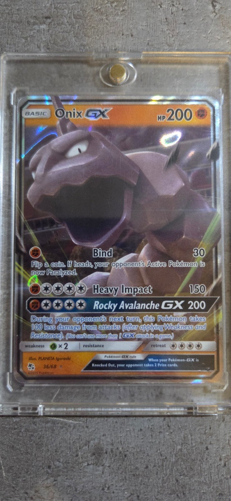 Pokemon kaart Onix GX, Verzenden