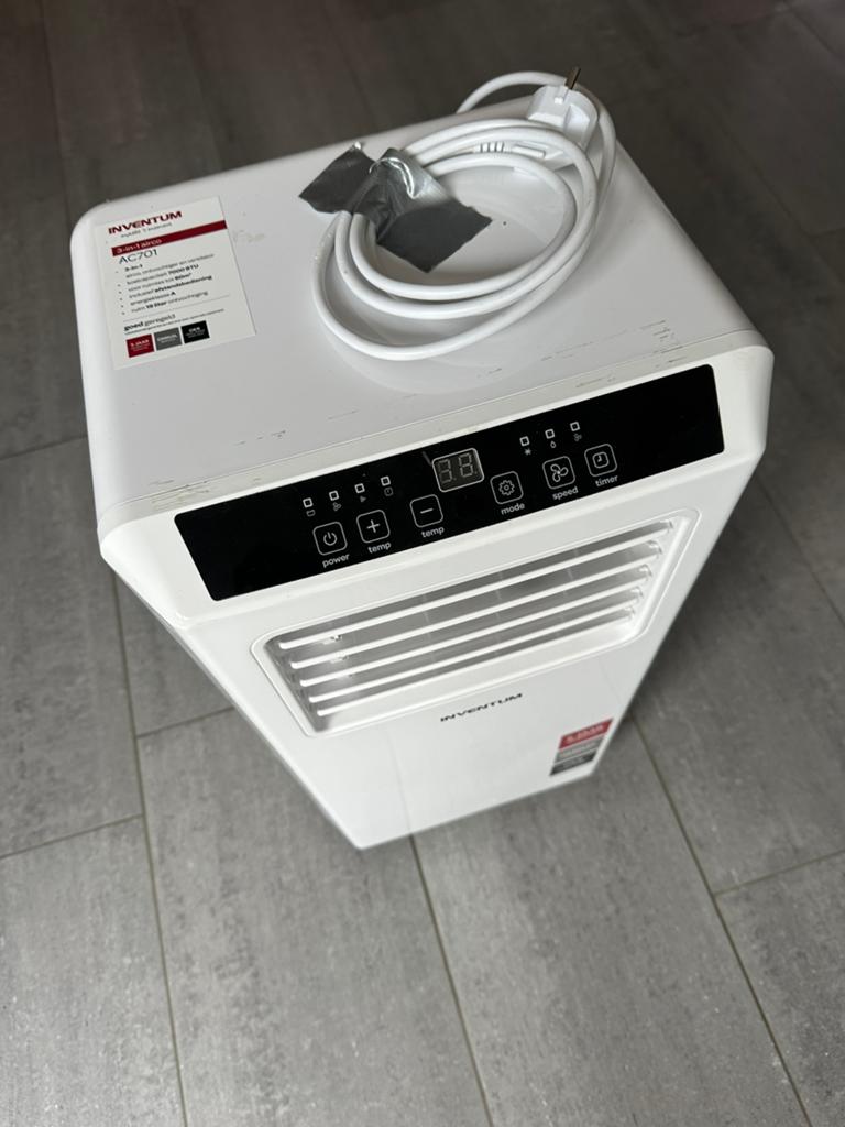 Inventum AC701 Mobiele Airco 7000 BTU – afstandsbediening, Witgoed en Apparatuur, Airco's, Ophalen, Gebruikt, Minder dan 60 m³