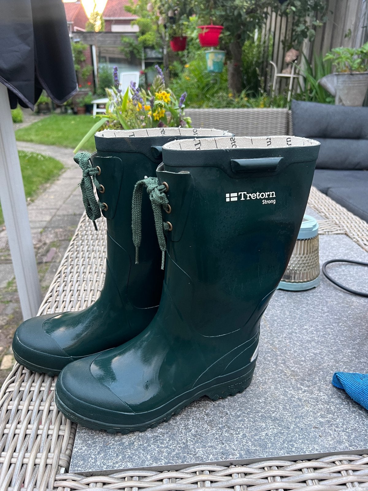 Tretorn Strong regenlaarzen maat 38, Ophalen of Verzenden, Gedragen, Groen, Regenlaarzen
