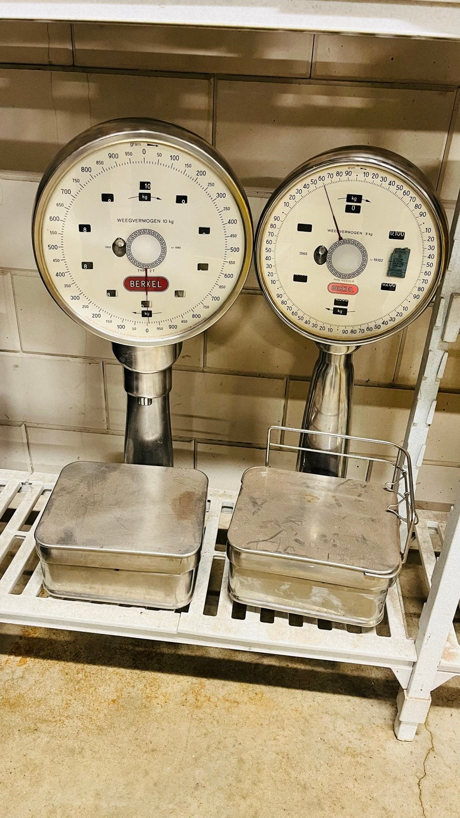 Oude Berkel weegschalen - decoratie (niet werkend), Ophalen of Verzenden, Gebruikt, Overige typen, Minder dan 50 kg