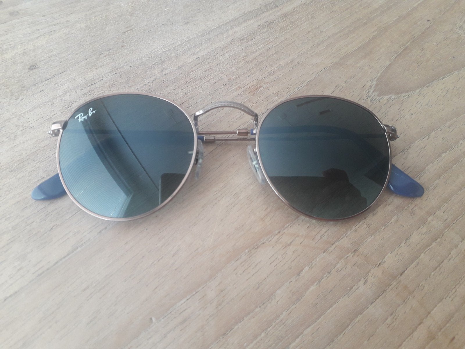 Ray-Ban Round Metal zonnebril xs/small maat, RB3447, Ophalen of Verzenden, Gebruikt, Ray-Ban