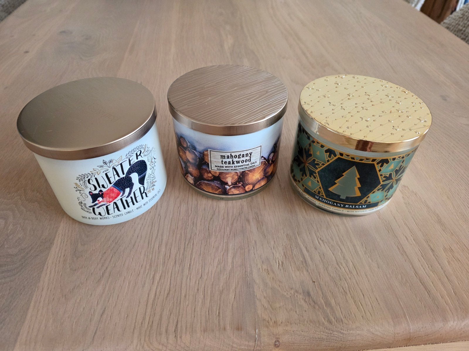 Set van 3 Bath & Body Works geurkaarsen, Ophalen, Overige materialen