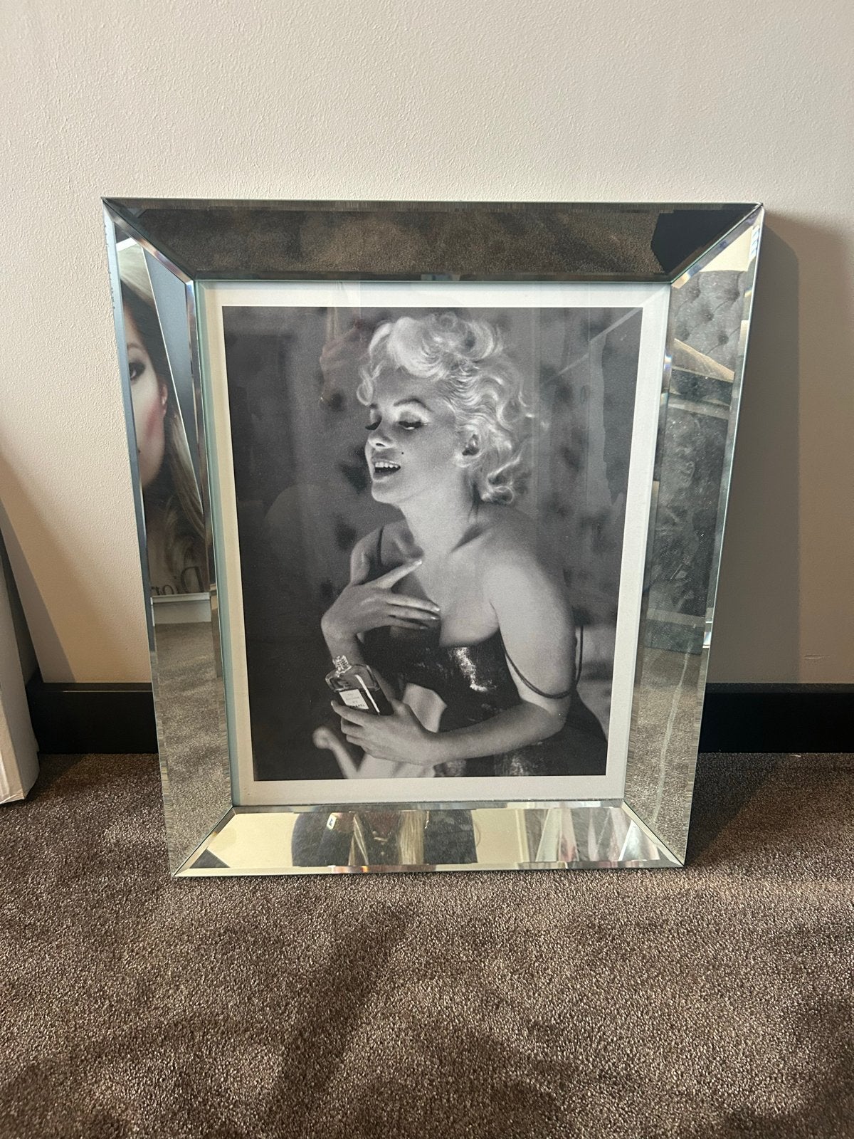 Spiegel lijst 40x50 cm - Zelf foto plaatsen, Huis en Inrichting, Woonaccessoires | Spiegels, Ophalen, Minder dan 50 cm, Gebruikt