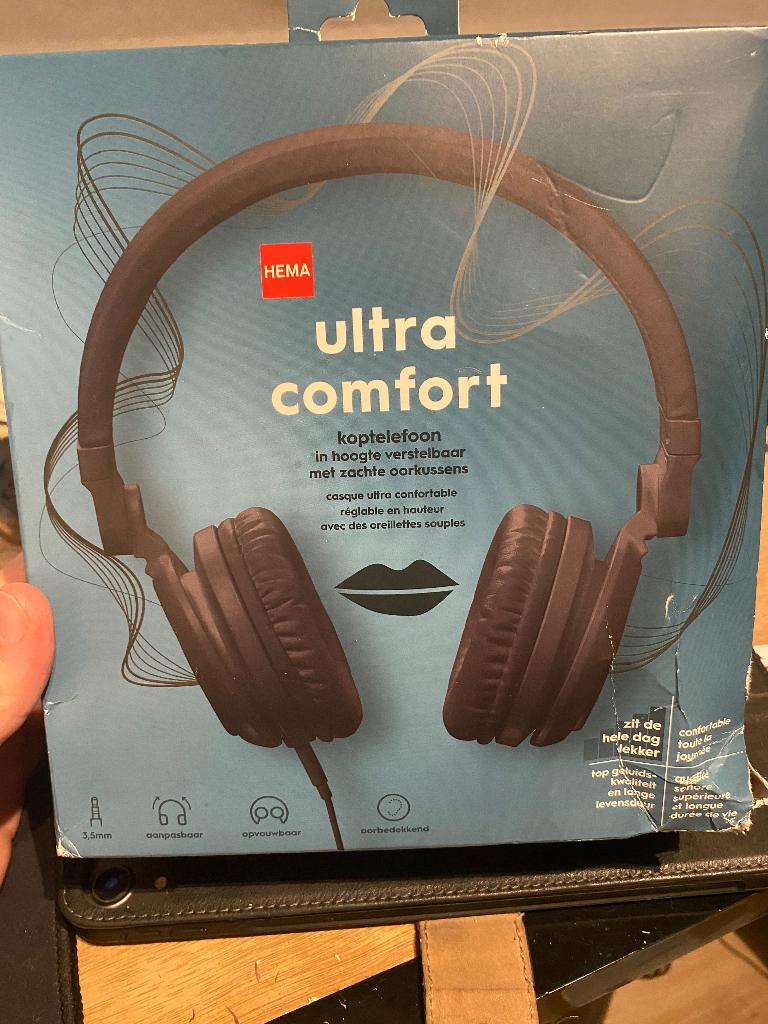 Nieuwe HEMA Ultra Comfort Koptelefoon (In Originele Doos), Ophalen of Verzenden, Zo goed als nieuw, Over oor (circumaural), Overige merken