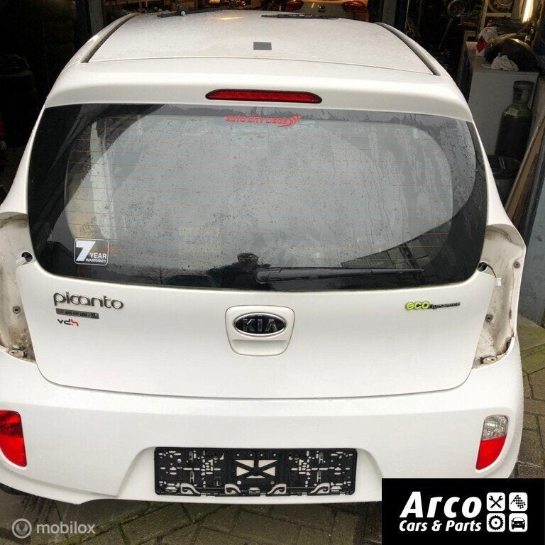 Kia Picanto Achterklep UD Clear White 2011-2017, Achterklep, Ophalen of Verzenden, Kia