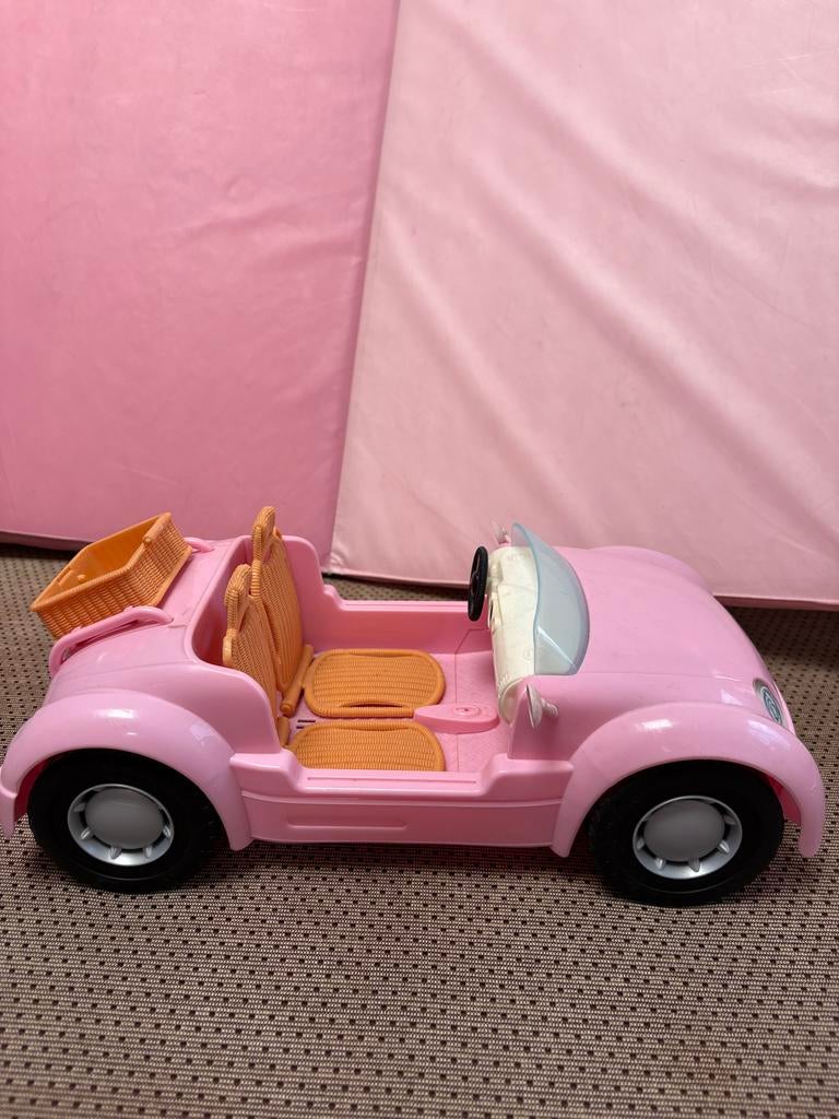 Roze Barbie Beatle cabrio, Ophalen of Verzenden, Gebruikt
