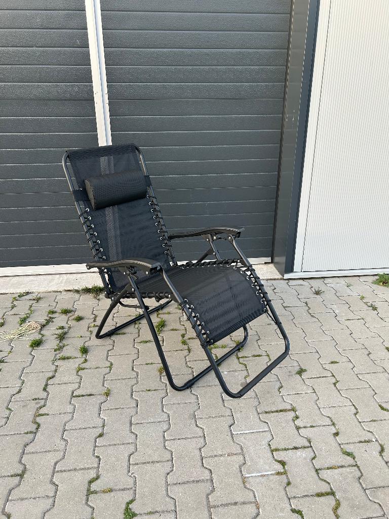 Relax / Ligstoel Campingstoel Zwart, Ophalen, Zo goed als nieuw, Campingstoel