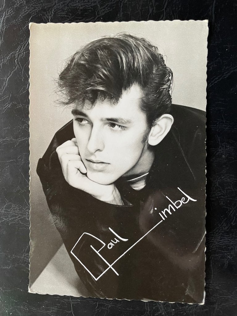 ansichtkaart van Paul Gimbel met echte handtekening., Verzenden, 1940 tot 1960, Sterren en Beroemdheden