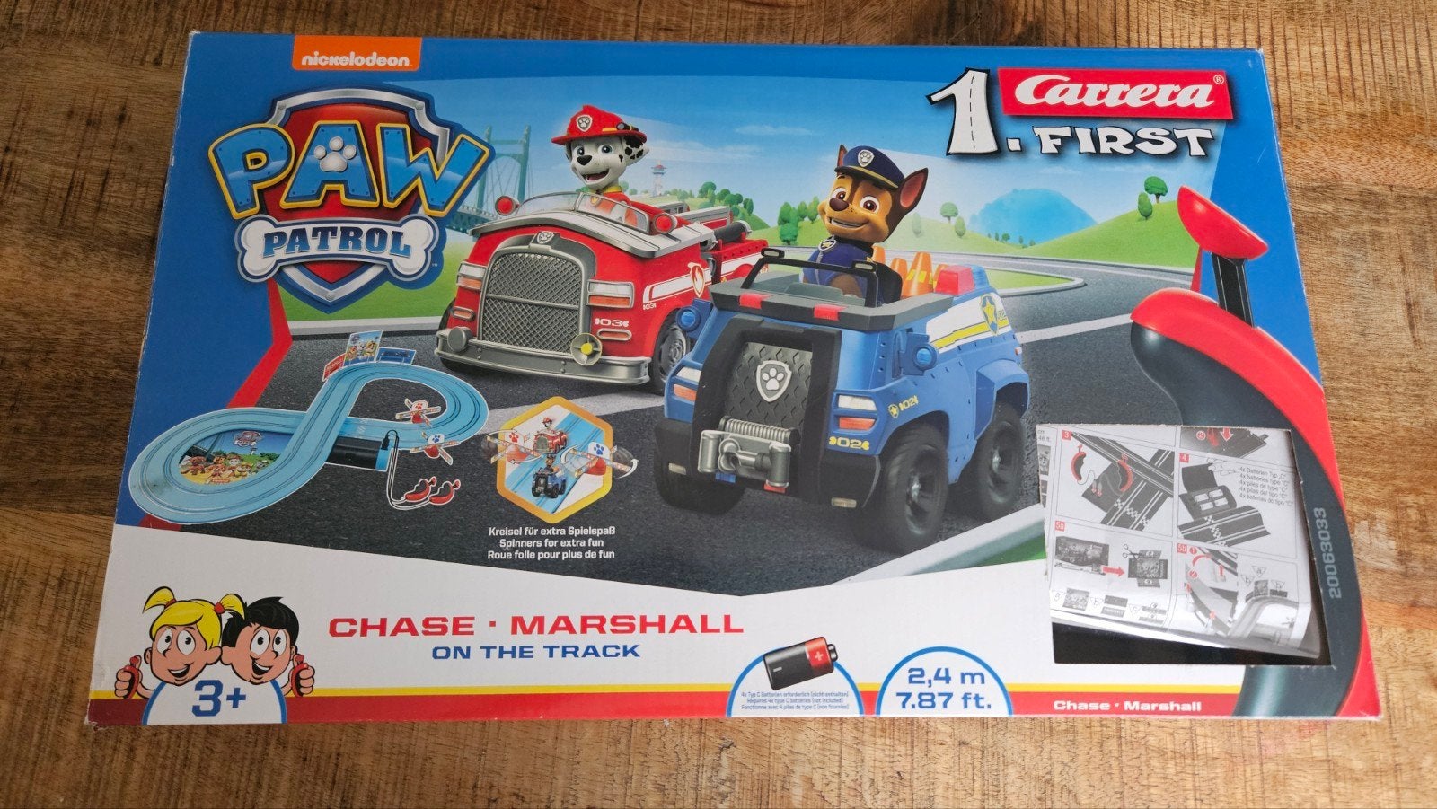 Carrera First Paw Patrol Racebaan - Chase & Marshall, Racebaan, Carrera, Ophalen of Verzenden, Zo goed als nieuw