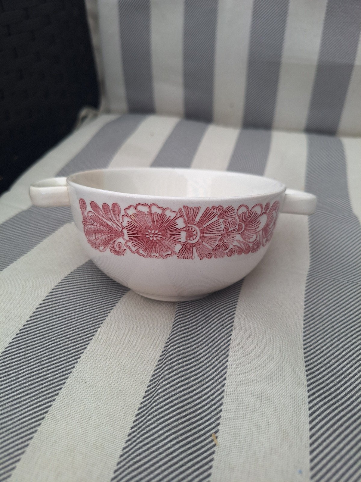 4x Vintage Soepkommen met Handvatten, Ophalen of Verzenden