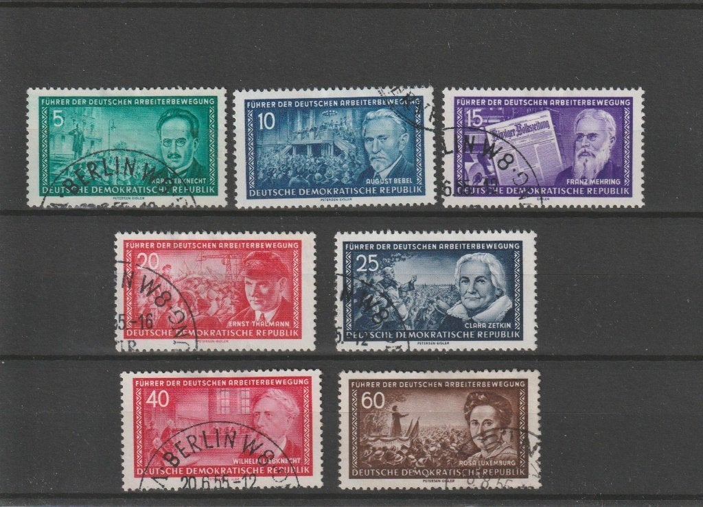 DDR 1955, Michel 472 t/m 478, Gestempeld., Ophalen of Verzenden, DDR, Gestempeld