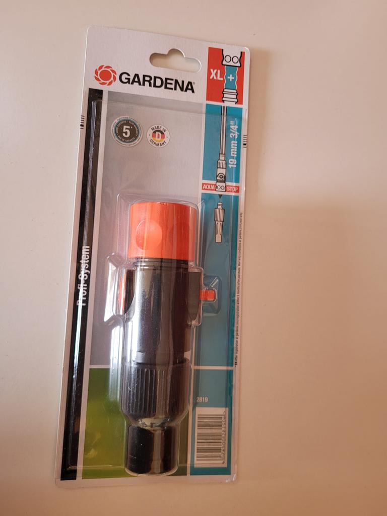 Gardena Profi koppelstuk met reguleerventiel 19mm (3/4"), Tuin en Terras, Tuinslangen, Ophalen of Verzenden, Nieuw, Tuinslangkoppeling