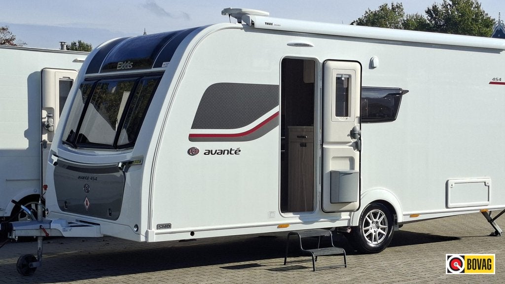 Elddis Avante 454 Voort.,Thule Lfl. Mover., Elddis, Oven, Bedrijf, Dwarsbed