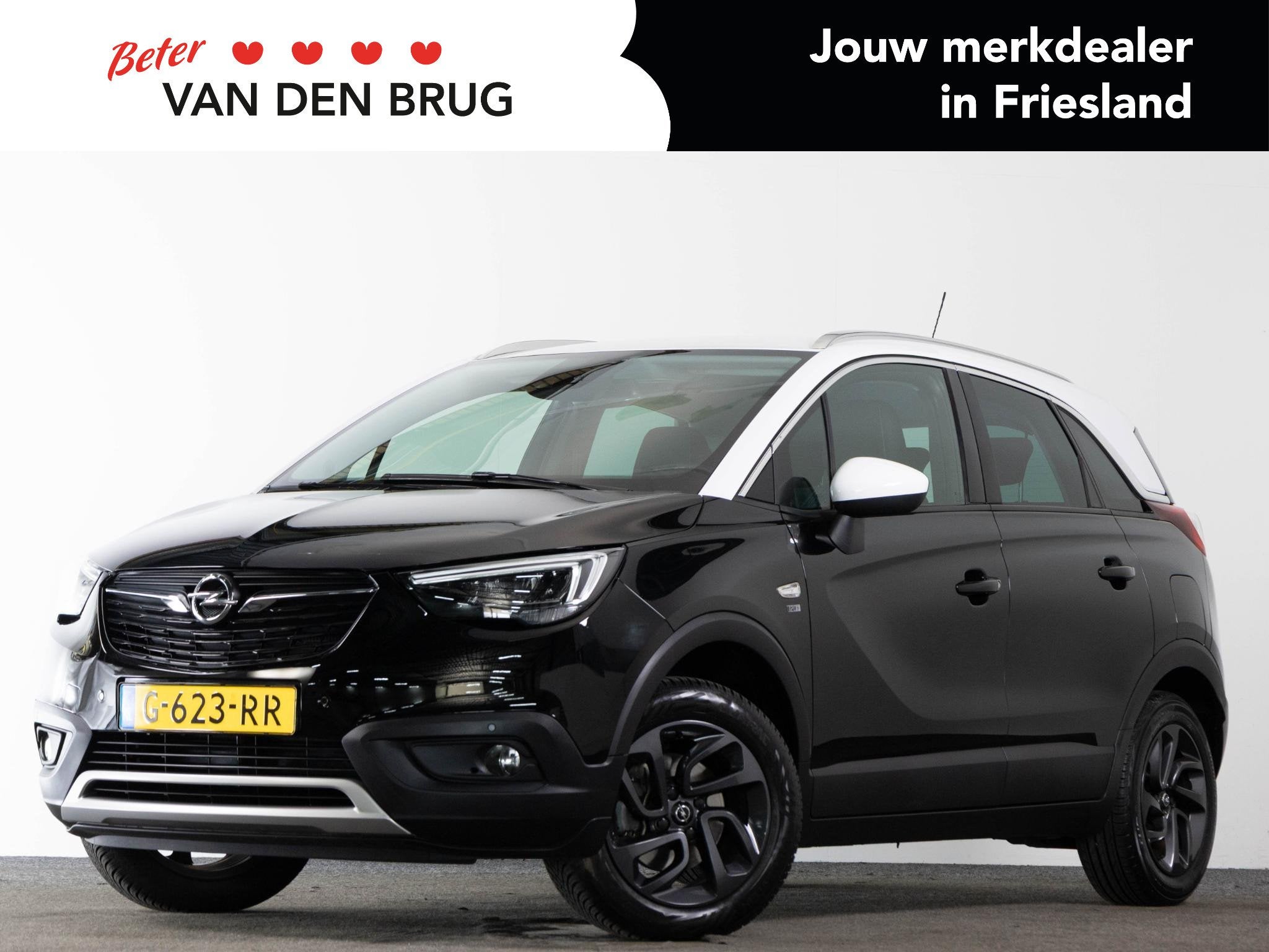 Opel Crossland X 120 Jaar Edition 1.2 Turbo 130pk AUTOMAAT |, Gebruikt, 1199 cc, Automatische klimaatregeling, Zwart