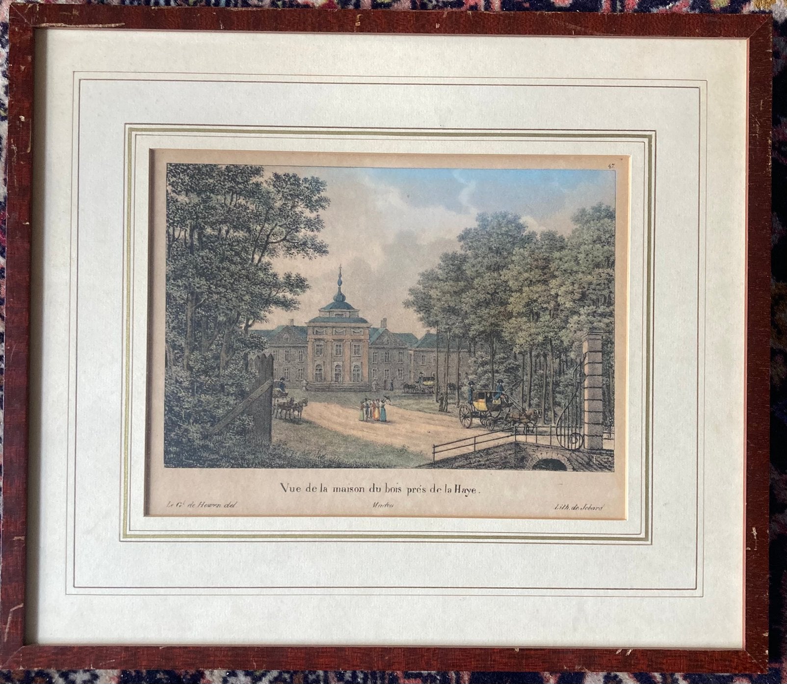 Oude Litho Paleis Huis ten Bosch  Den Haag, Ophalen of Verzenden