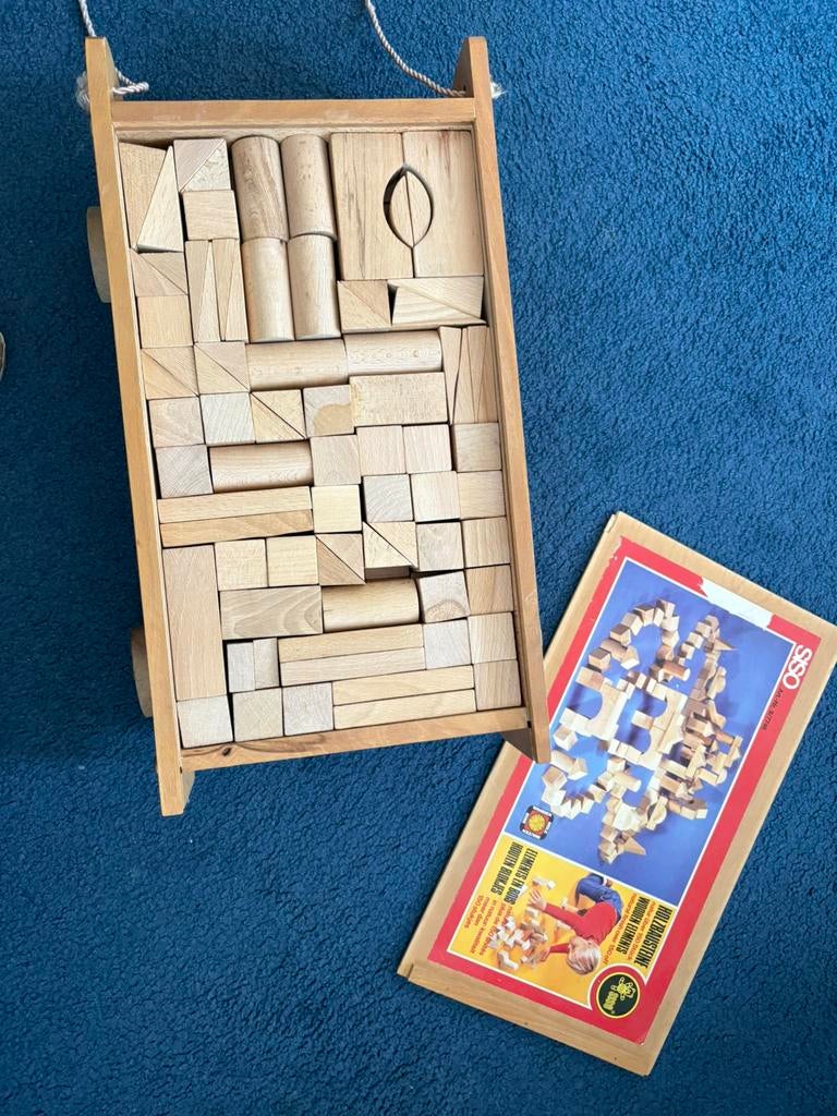 Houten blokkenkar, Ophalen, Zo goed als nieuw