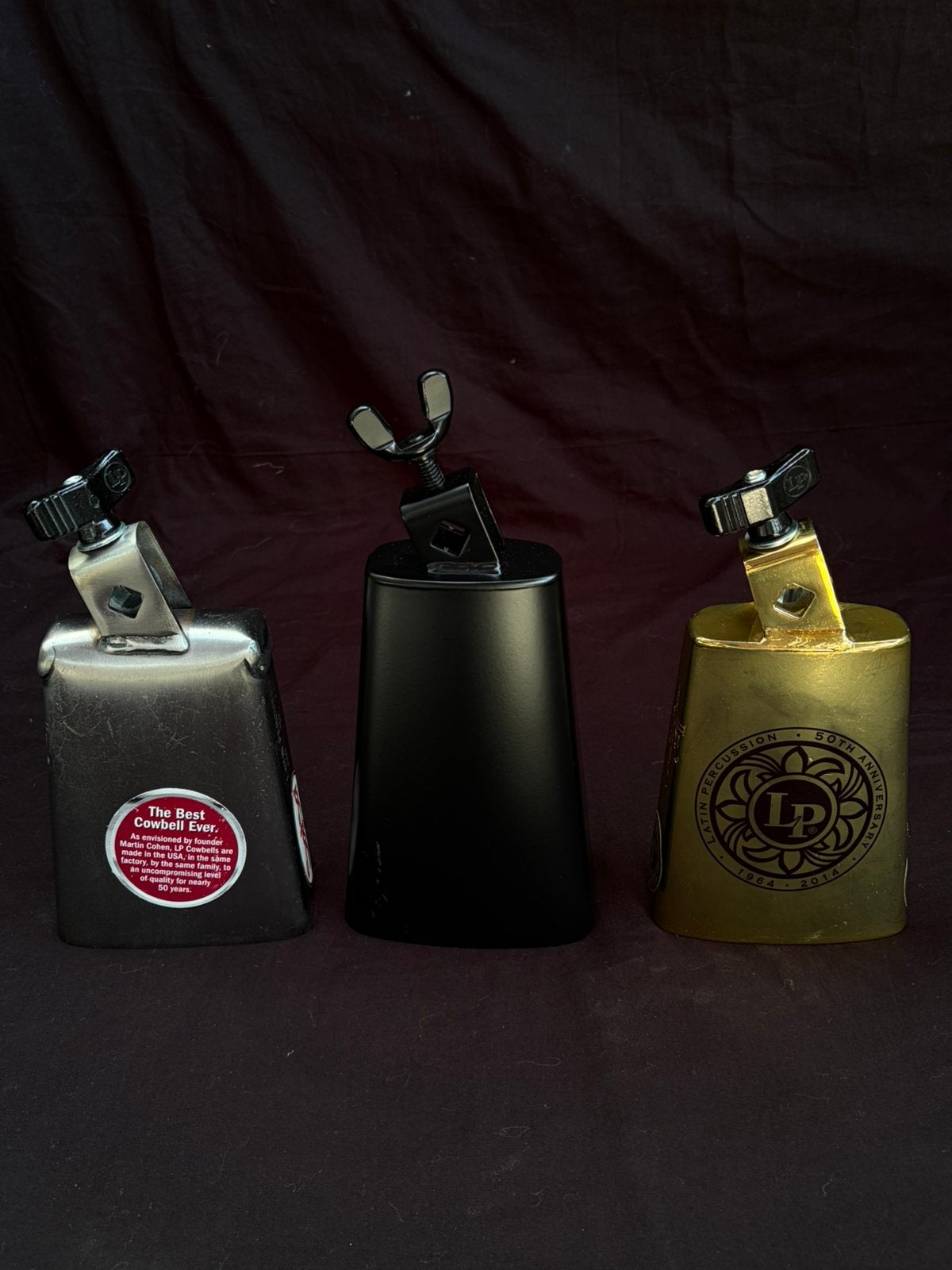 3x Latin Percussion bell cowbell, Muziek en Instrumenten, Percussie, Ophalen, Nieuw, Melodische percussie