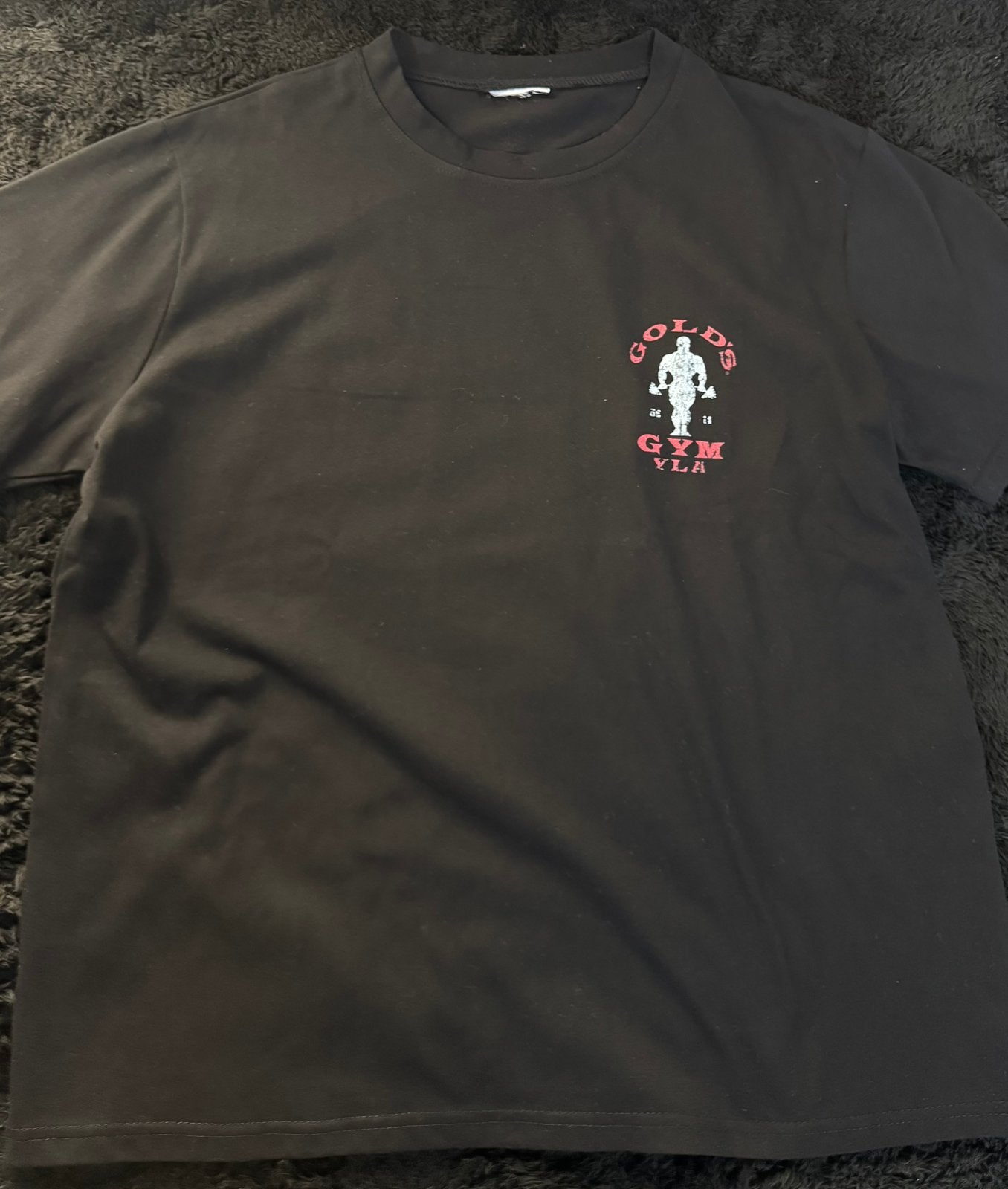 YoungLA x GOLD’S GYM T-Shirt Maat M, Ophalen of Verzenden, Nieuw, Maat 48/50 (M), Zwart