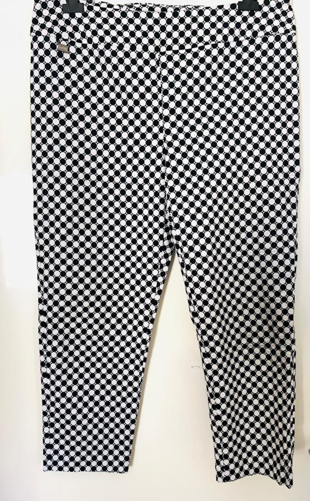 Joseph Ribkoff zwart/witte pantalon maat 46(vj)