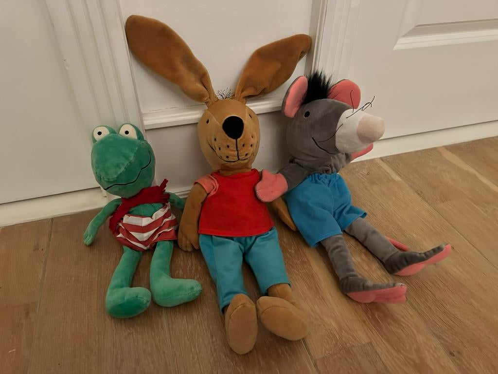 3x Max Velthuis knuffels, Ophalen, Zo goed als nieuw, Kikker