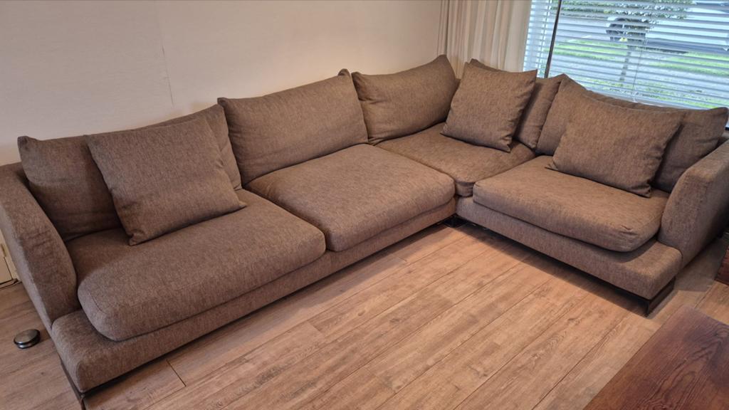 Flexform Long Island Hoekbank - Ruim en Comfortabel, Huis en Inrichting, Ophalen, Gebruikt, 100 tot 125 cm, 300 cm of meer