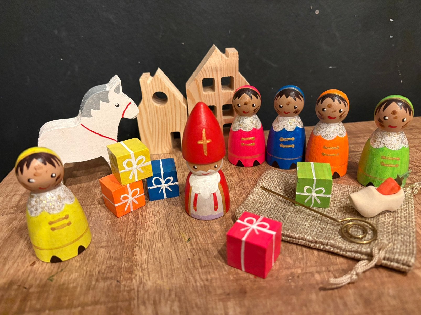 Peg dolls sinterklaas, Ophalen of Verzenden, Nieuw