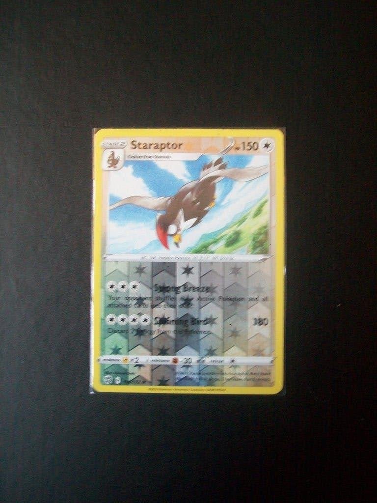7168: Nieuwe Pokemon Kaart STARAPTOR holofoil hp 150 119/172, Verzenden, Nieuw, Losse kaart, Foil