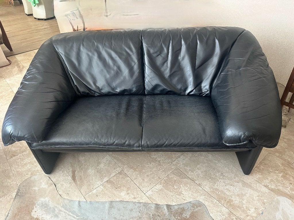 Leolux tweezitsbank type Clio, Ophalen, Gebruikt, 150 tot 200 cm, Tweepersoons