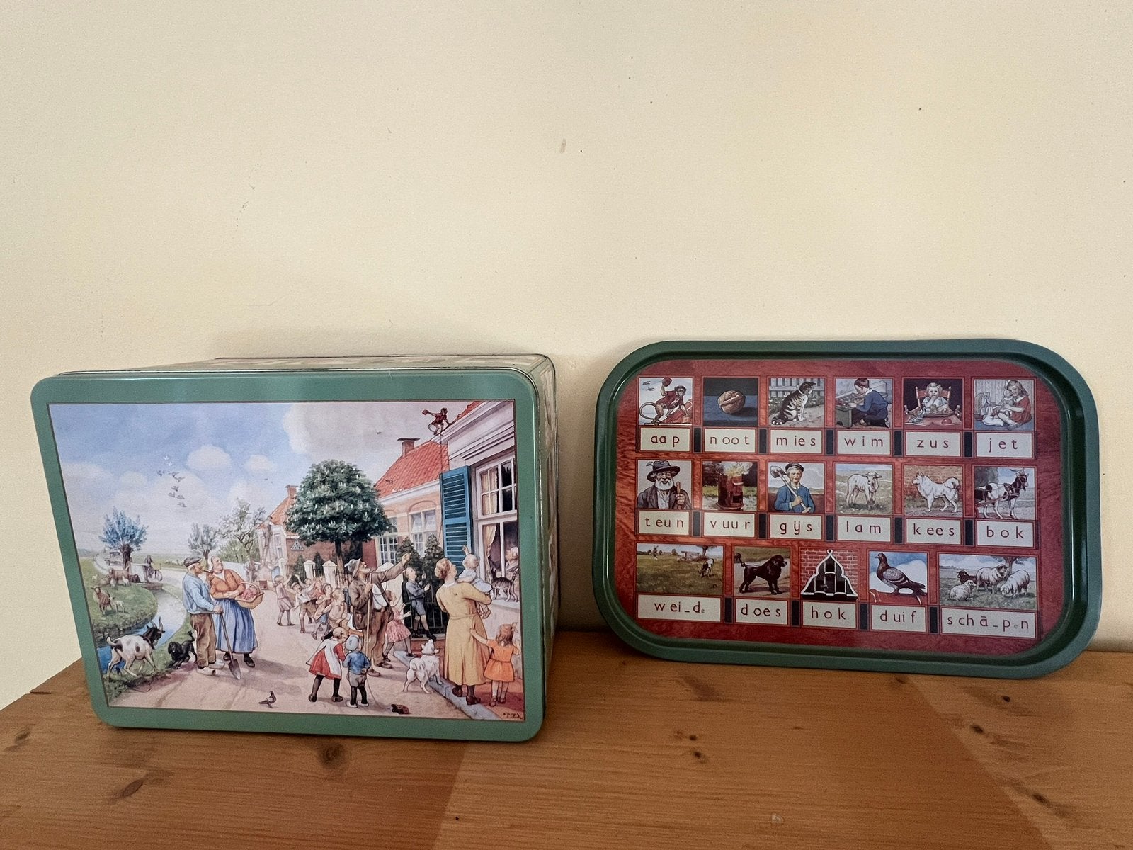 Aap Noot Mies blik en dienblad, Verzamelen, Blikken, Ophalen of Verzenden, Zo goed als nieuw, Overige