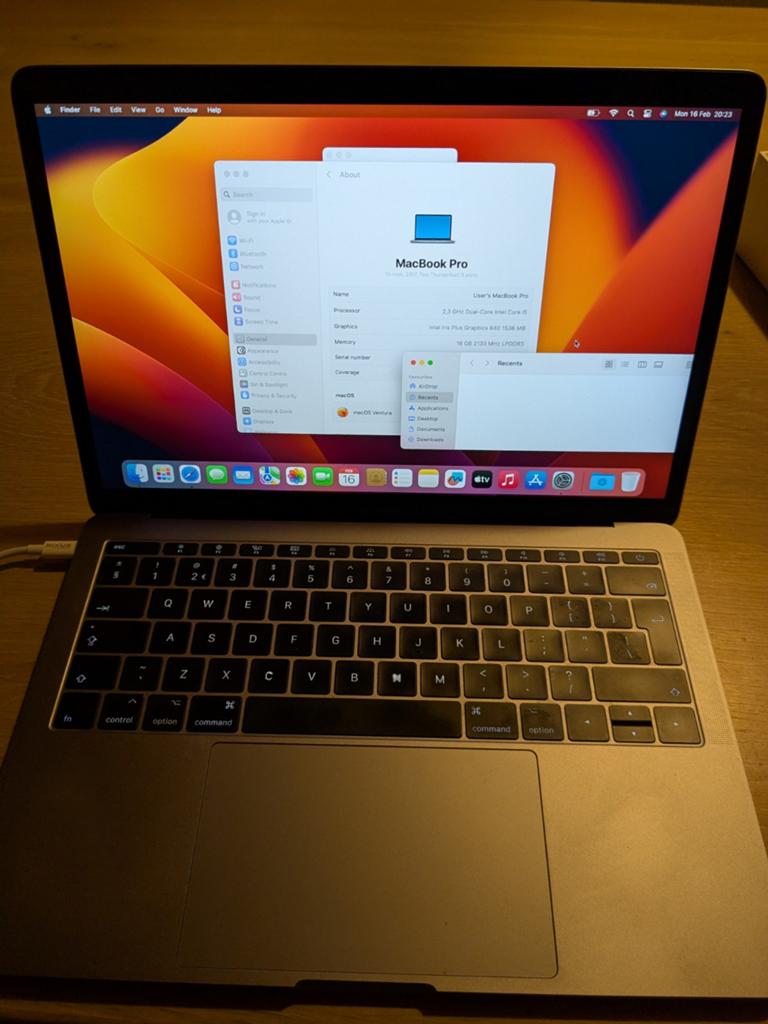 MacBook Pro 2017 13,3 inch i5 16gb, Computers en Software, Apple Macbooks, Ophalen of Verzenden, 13 inch, MacBook Pro, 2 tot 3 Ghz