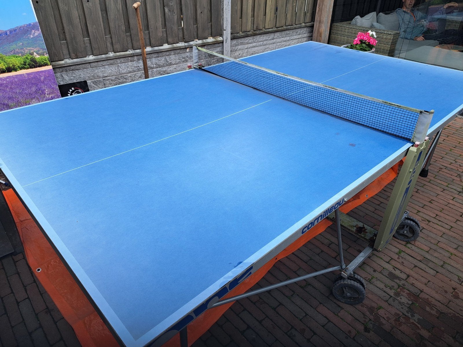 Cornilleau One Outdoor Tafeltennistafel, Sport en Fitness, Tafeltennis, Ophalen of Verzenden, Gebruikt, Tafel Outdoor, Verrijdbaar