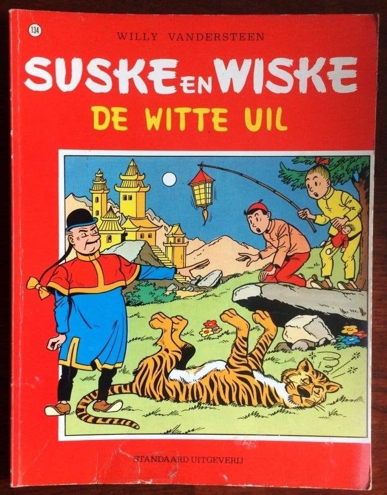 Suske en Wiske - De witte uil - 134, Eén stripboek, Ophalen of Verzenden, Gelezen, Willy Vandersteen