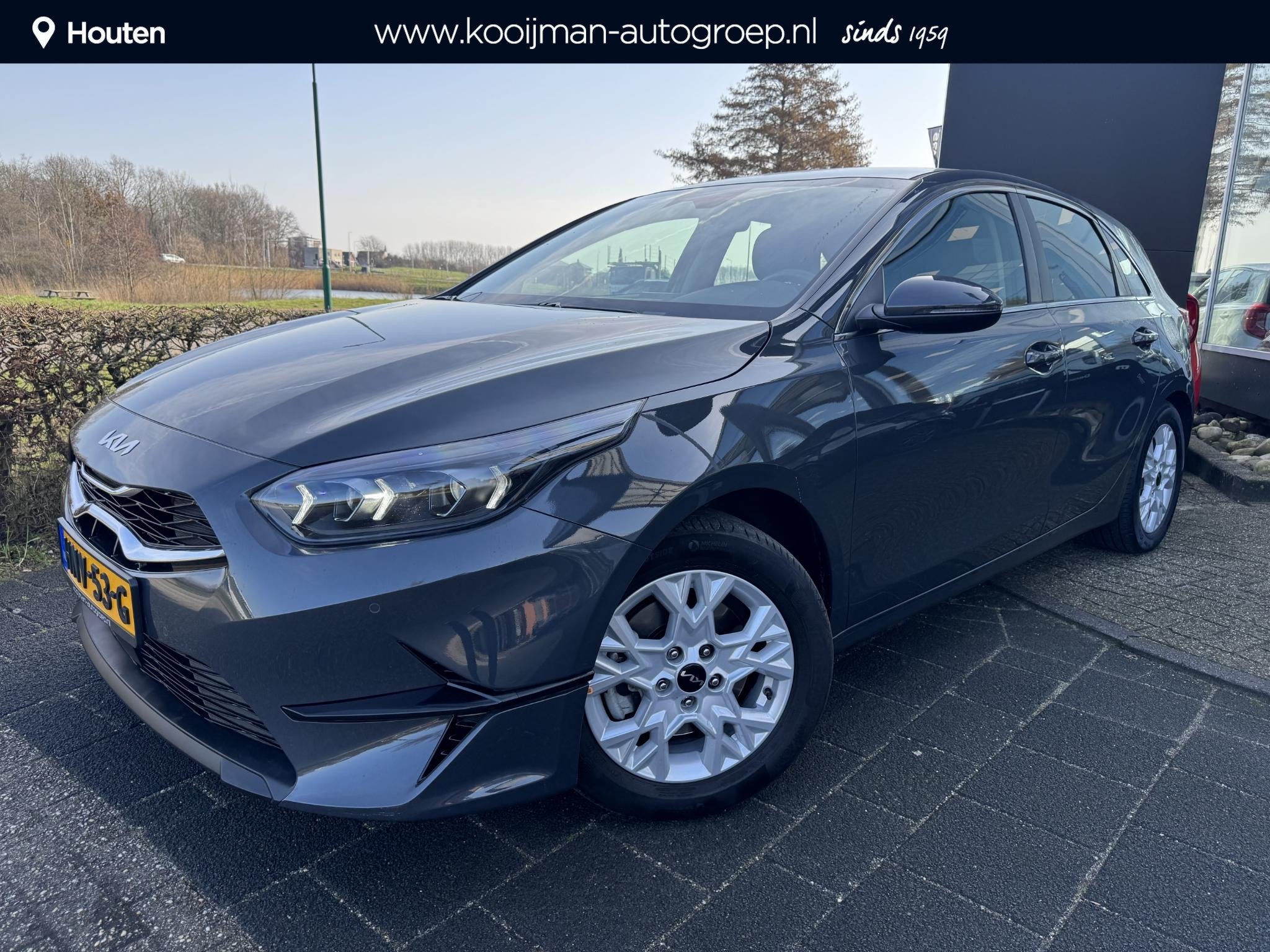 Kia Ceed 1.5 T-GDi DynamicLine Eerste Eigenaar, Apple Carpla, Auto's, Voorwielaandrijving, Stof, Gebruikt, Euro 6