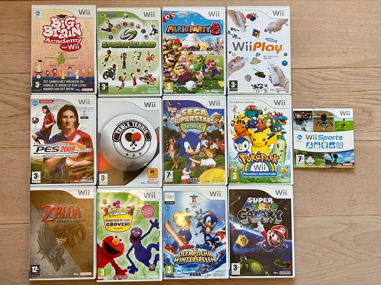 Wii games verzameling o.a. super mario spellen, Spelcomputers en Games, Gebruikt, Overige genres, Eén computer, Ophalen of Verzenden