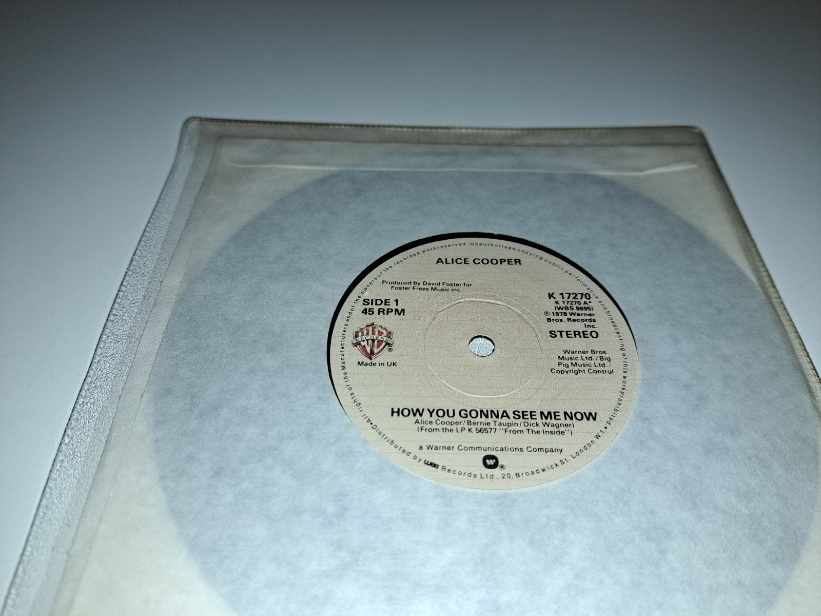 7" Alice Cooper : How yougonna see me now, Ophalen of Verzenden, Gebruikt, Pop