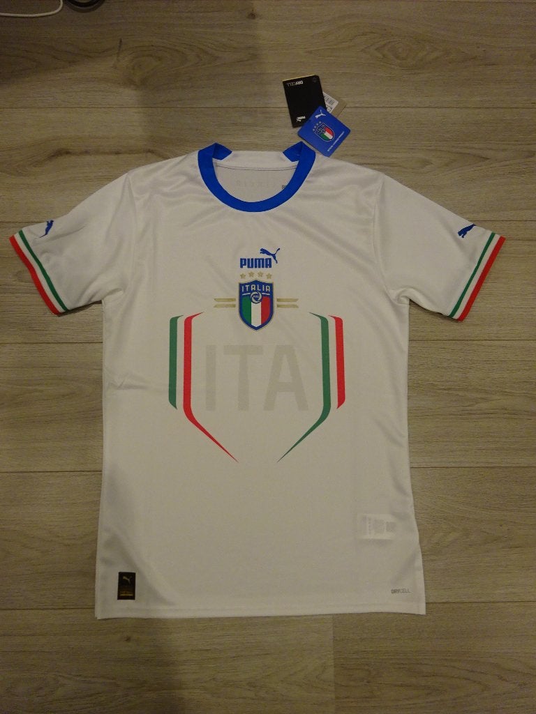 Voetbalshirt Italie uit 2022 - 2023 Maat S, Puma, Wit, Nieuw, Ophalen of Verzenden