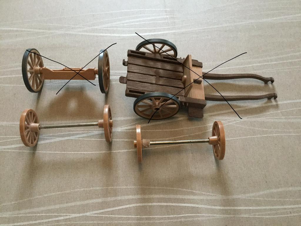 Playmobil wielen voor karren., Ophalen of Verzenden, Zo goed als nieuw