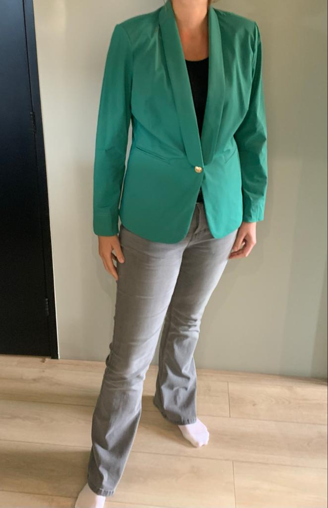 G-Maxx Groen Colbert Jasje Maat M - Zeer Goede Staat, Kleding | Dames, Maat 38/40 (M), Ophalen of Verzenden, Zo goed als nieuw