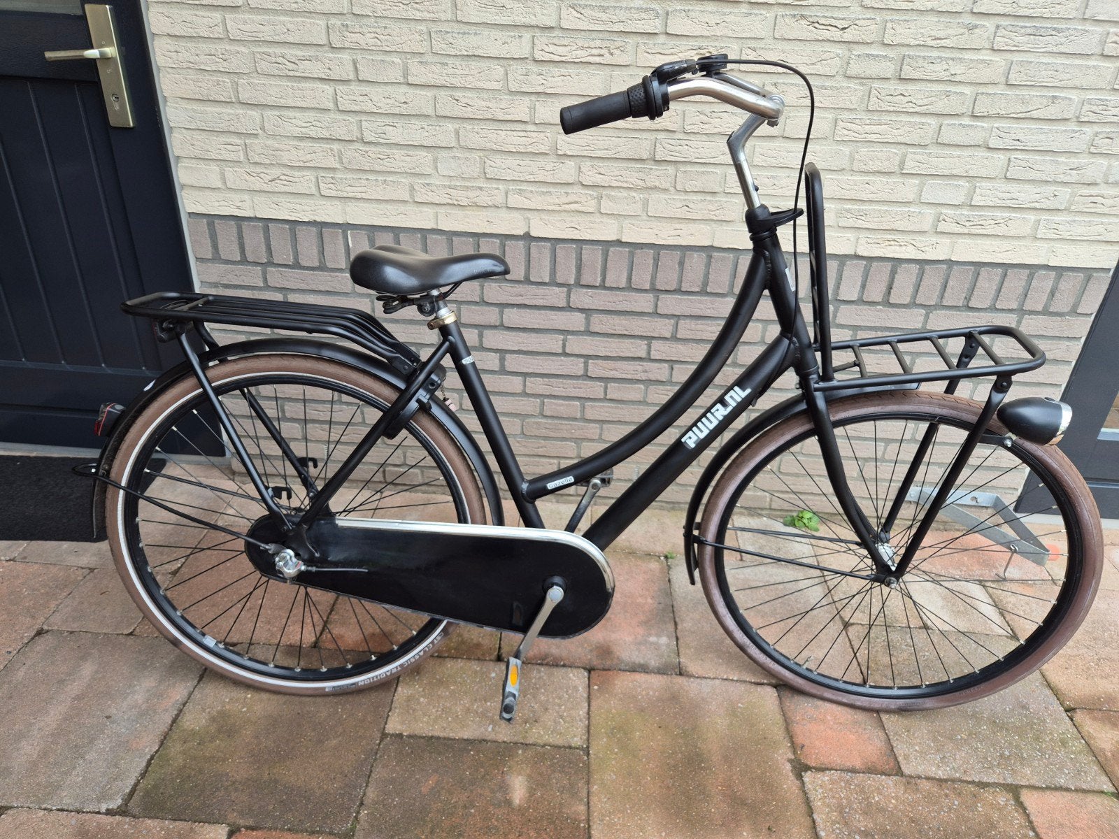 Nette, mat zwarte, Gazelle PuurNL meisjesfiets D54, Ophalen, 53 tot 56 cm, Versnellingen, Zo goed als nieuw