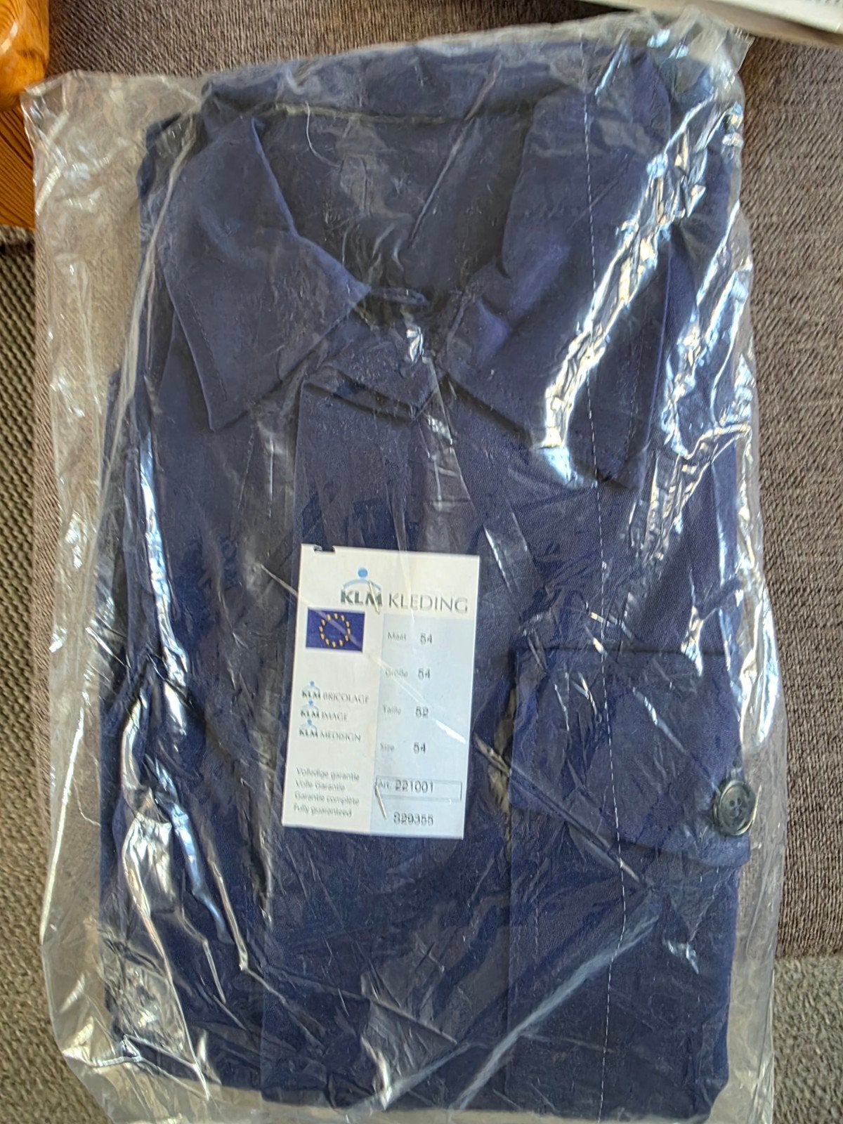Nieuwe KLM Kleding overall maat 54, Ophalen of Verzenden, Nieuw, KLM Kleding